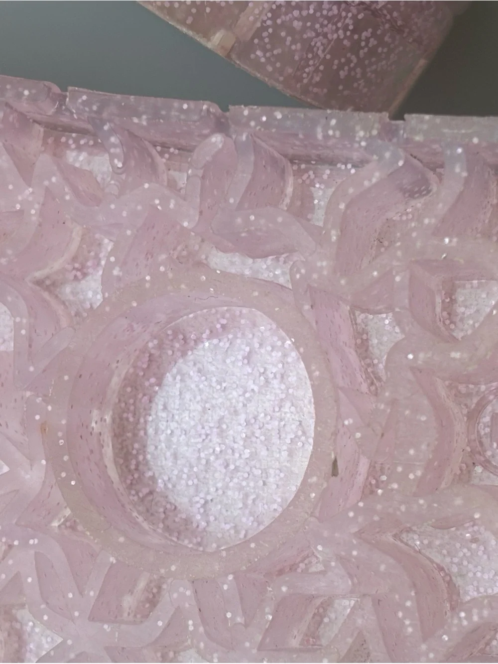 Kids Pink Glitter Jelly Sandals